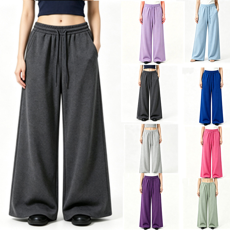 Women Shoes Joggers - 새로운 하라주쿠 와이드 레그 스웨트팬츠 여성