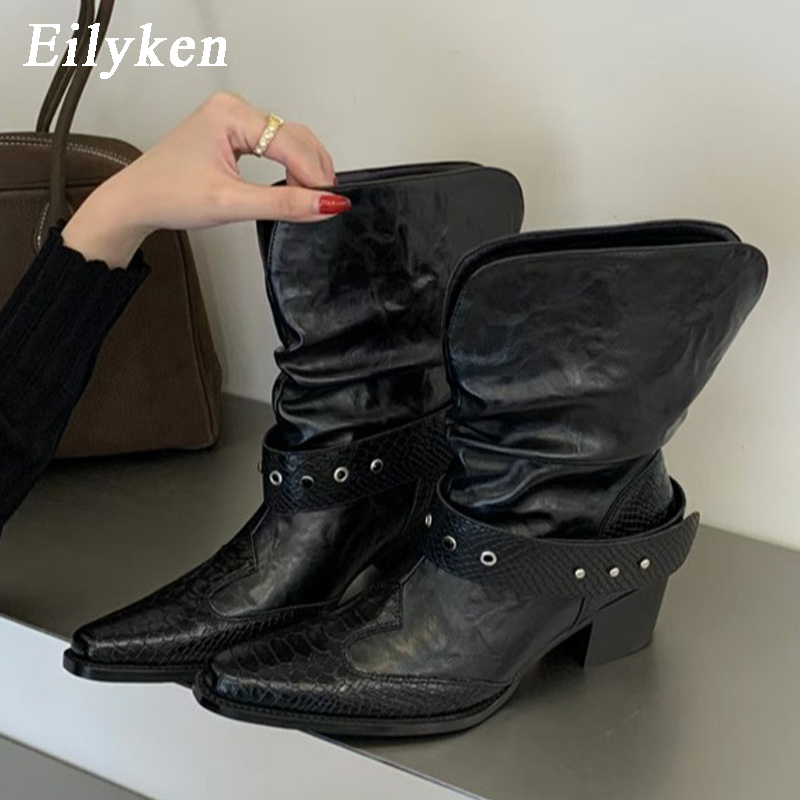 Women'S Shoes Chelsea - Eilyken 디자인 스타일 스플라이싱 스네이크 패턴