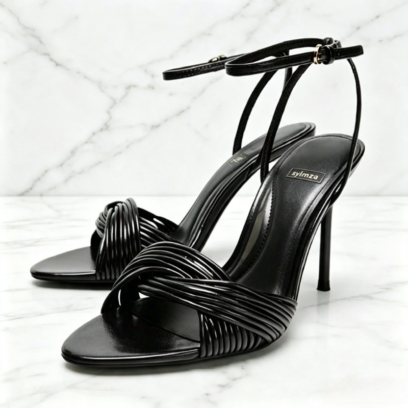 Women Shoes Brands - 패션 크로스오버 프론트 스트랩 스틸레토 샌들