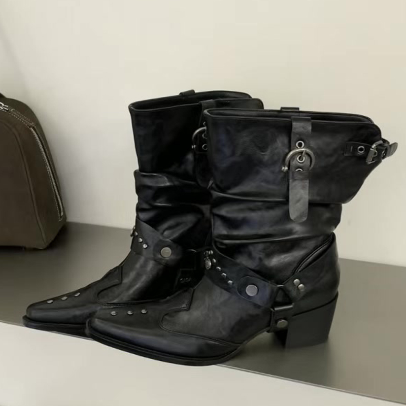 Women'S Shoes Chelsea - Eilyken 새로운 디자인 리벳 버클 스트랩