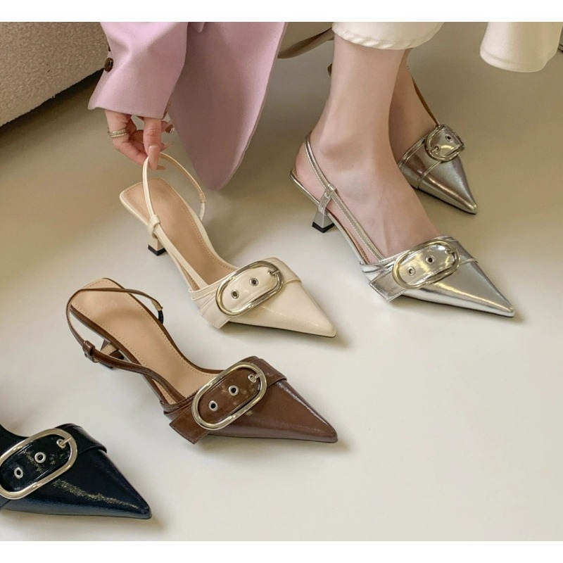 Patent Leather Pump - 뉴 레트로 패션 섹시 디자이너 에나멜