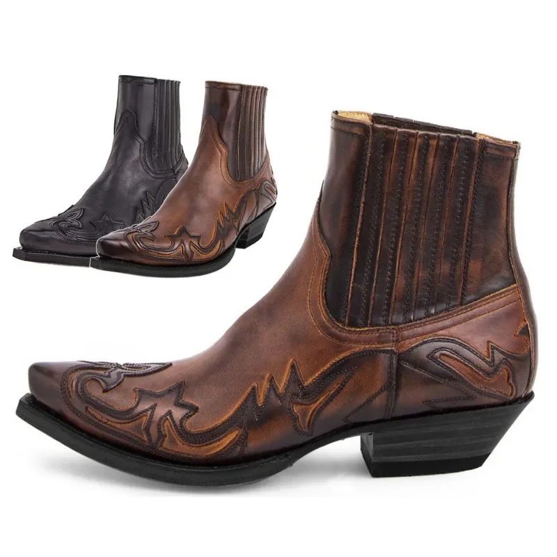 Women'S Shoes Chelsea - 남성용 새 부츠 수제 웨지 앵클