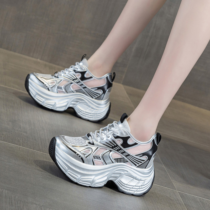 Platform Sneakers Chunky - 8cm 키높이 숨은 굽 플랫폼 스니커즈