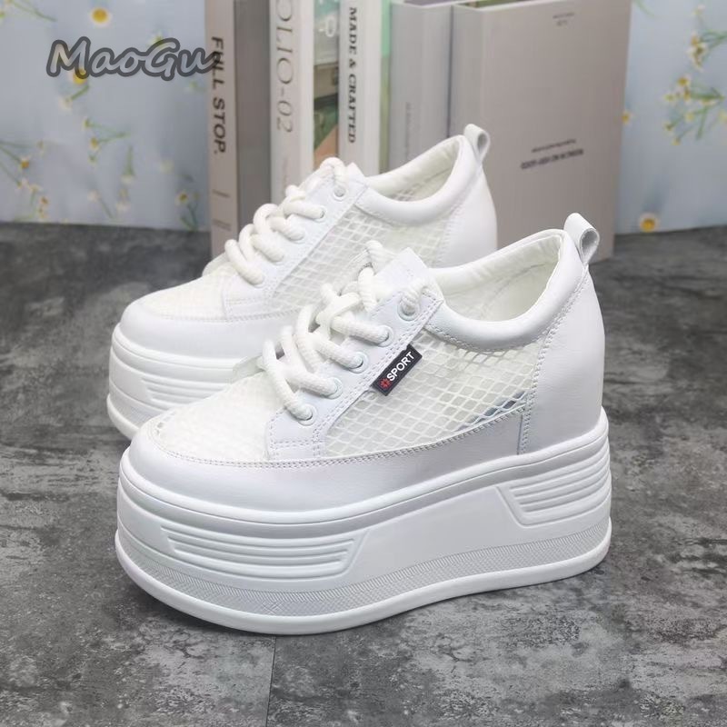 Women Shoes Store - Tenis De Mujer 여성용 메쉬 플랫폼