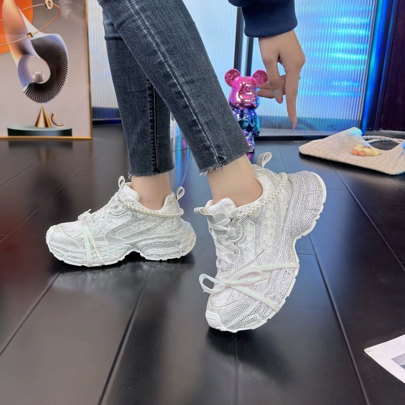 Women'S Shoes Paris - 새로운 2025 화이트 여성용 아빠 신발