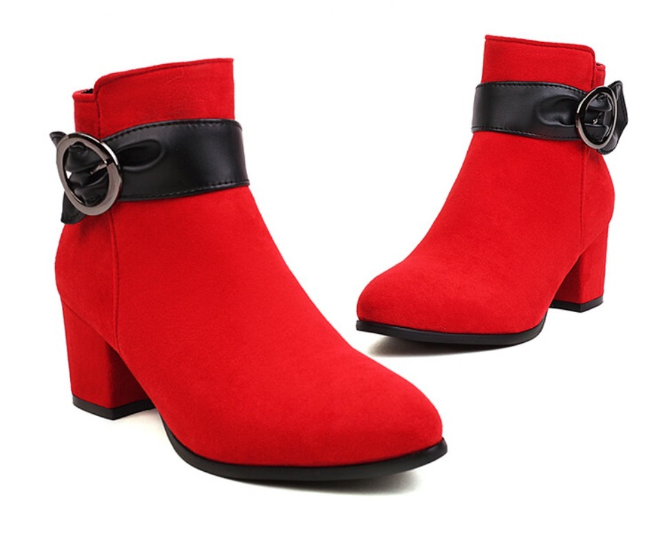 Women'S Shoes Paris - 봄 가을 겨울 인조 스웨이드 플록