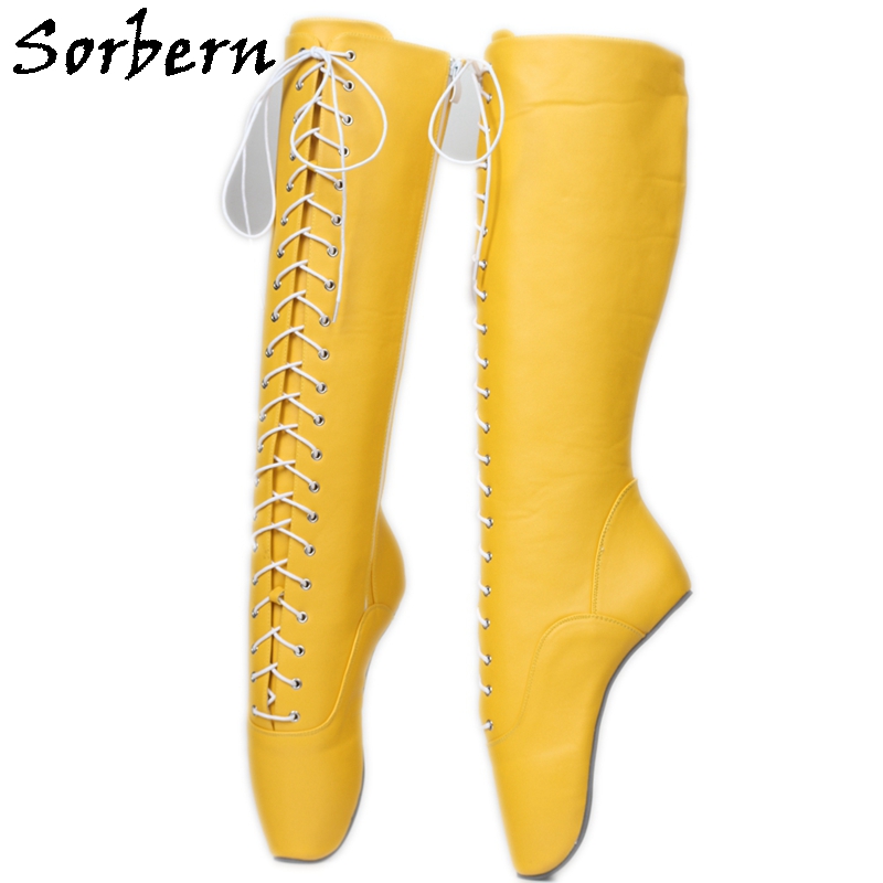 Women'S Shoes Vegan - Sorbern Heelless 무릎 높은 부츠 여성