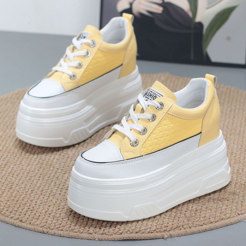 Platform Sneakers Chunky - 2026년 신상 10CM 정품 가죽 편안하고