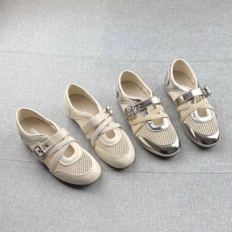 Women Shoes Sneakers - 새로운 스플라이싱 우븐 홀로우 스니커즈 2026