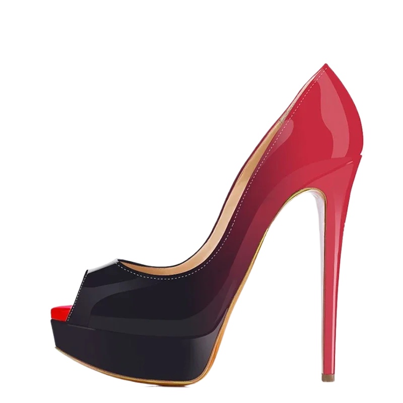 Patent Leather Pump - 여성용 스틸레토 섹시 펌프스 14cm 초고층