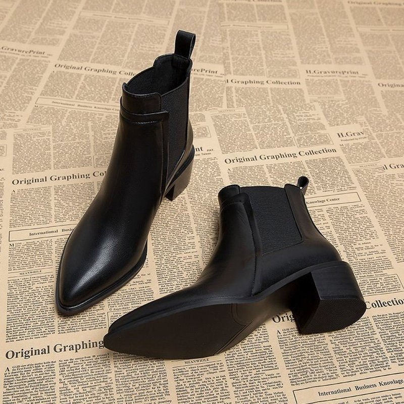 Women'S Shoes Chelsea - 여성용 겨울 플리스 안감 첼시 부츠