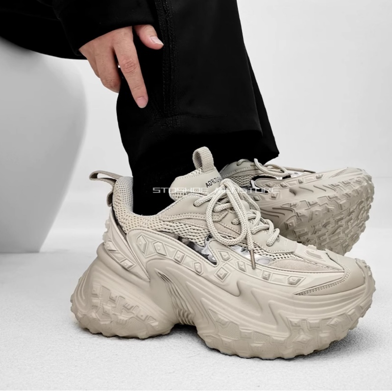 Women'S Shoes Paris - 화이트 베이지 아빠 신발 운동화 파리