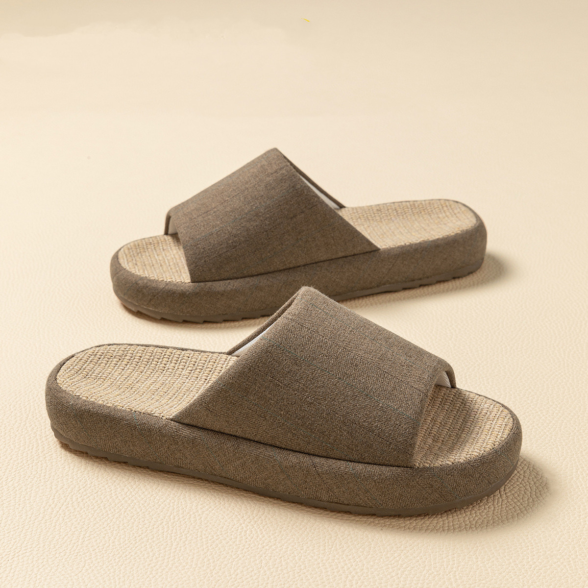 여름 여성 홈 슬리퍼 리넨 여름 플랫 신발 통기성 샌들 - Women'S Shoes To Men'S Size 리뷰 및 가격