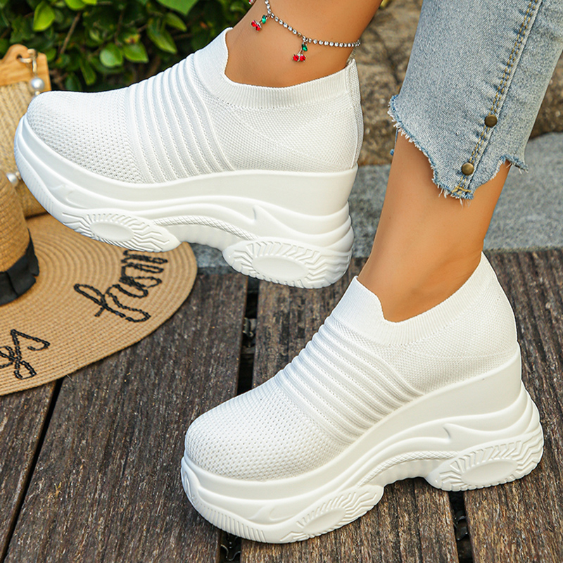 여성 니트 화이트 청키 스니커즈 2026 봄 통기성 메 - Platform Sneakers Chunky 리뷰 및 가격