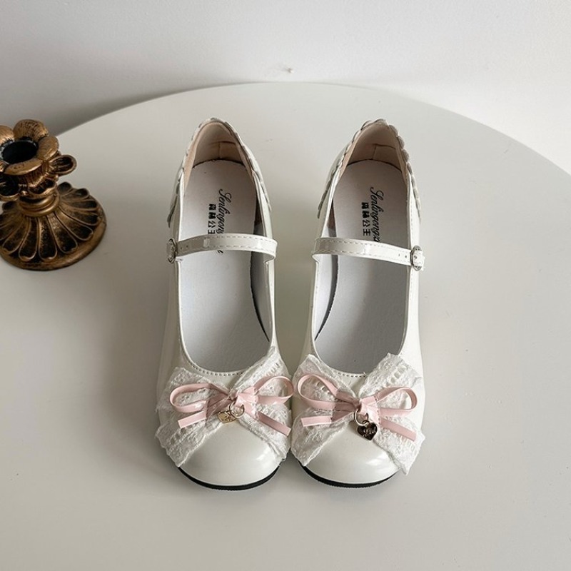 스위트 로리타 나비 매듭 여성 메리 제인 슈즈 간결한  - Patent Leather Pump 리뷰 및 가격