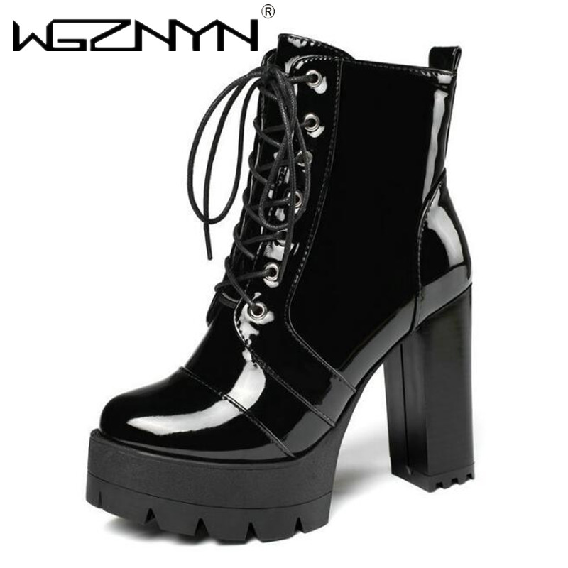 2025년형 두꺼운 굽의 여성용 에나멜 가죽 앵클 부츠 - Women'S Shoes Chelsea 리뷰 및 가격