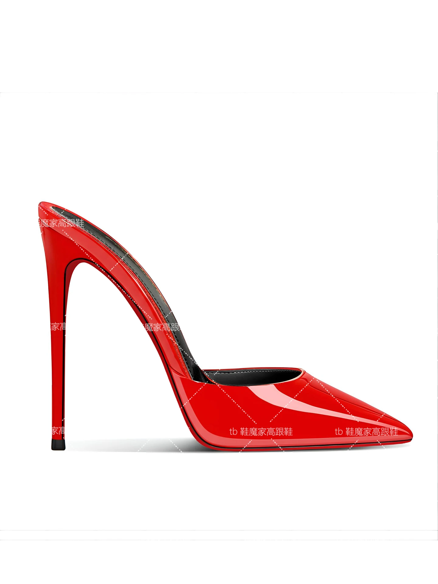 여성용 새 블랙 포인티드 토 샌들, V 버튼 하이힐,  - Patent Leather Pump 리뷰 및 가격