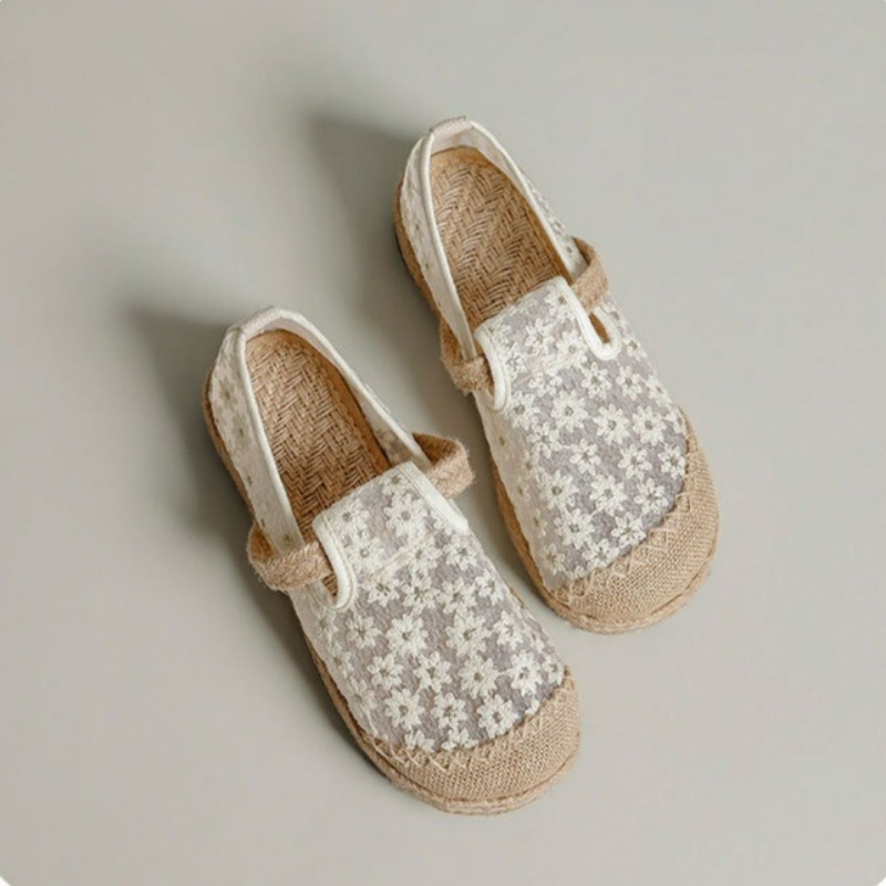 여름 여성 캐주얼 린넨 수제 자수 뮬 플랫 슬리퍼 레트 - Women'S Shoes Vegan 리뷰 및 가격