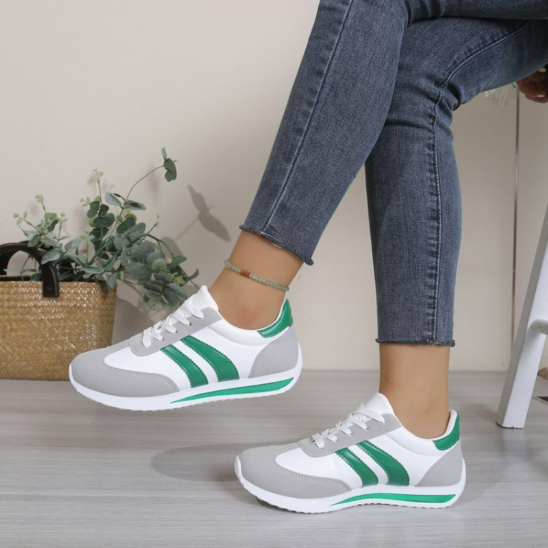 여성용 경량 편안한 레이스업 패션 화이트 스니커즈 캐주 - Women Shoes Store 리뷰 및 가격