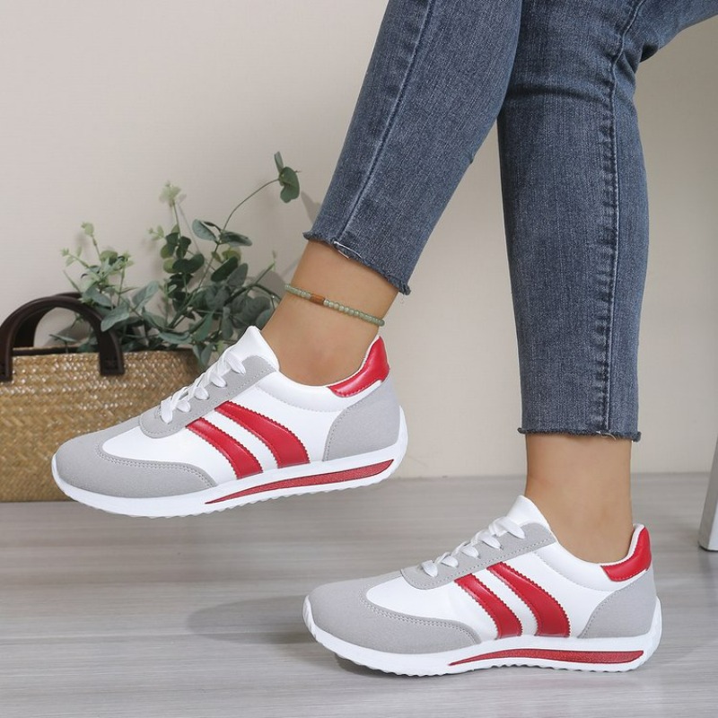 여성용 경량 편안한 레이스업 패션 화이트 스니커즈 캐주 - Women Shoes Store 리뷰 및 가격