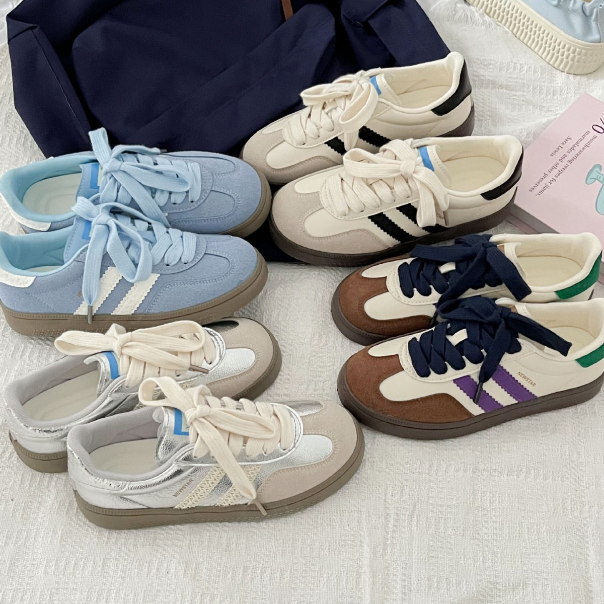 여성용 빈티지 스타일 스니커즈, 새로운 스타일의 흰색  - Women Shoes Store 리뷰 및 가격