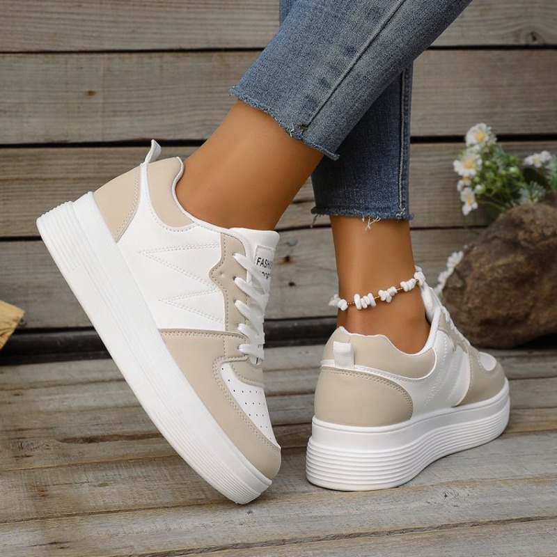 여성용 플랫폼 스니커즈 라운드 토 청키 레이스업 캐주얼 - Platform Sneakers Chunky 리뷰 및 가격