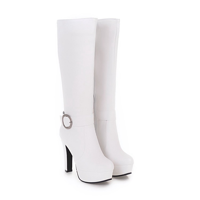 여성용 니하이 부츠 가을 겨울 신상 하이힐 라운드 토  - Zip Up Boots Short 리뷰 및 가격