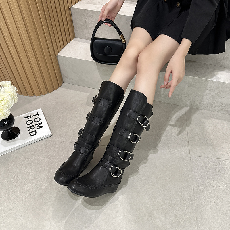 파리 레트로 패션 하이탑 슈즈 여성 스트릿 스타일 벨트 - Women'S Shoes Paris 리뷰 및 가격