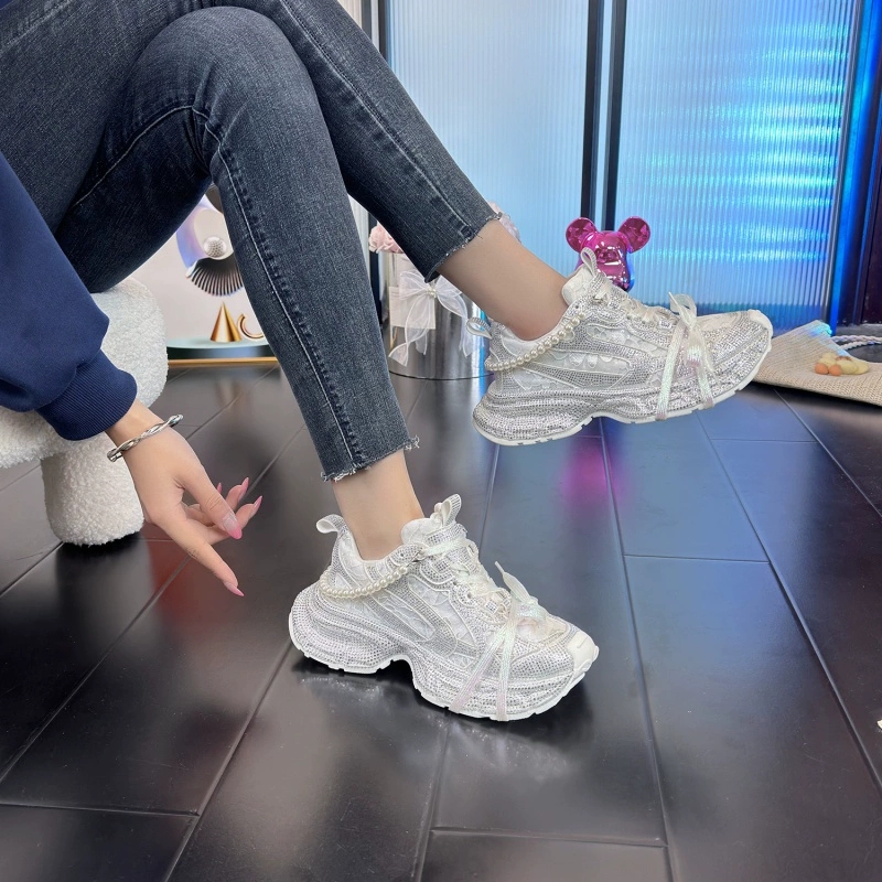 새로운 2025 화이트 여성용 아빠 신발 파리 9세대  - Women'S Shoes Paris 리뷰 및 가격