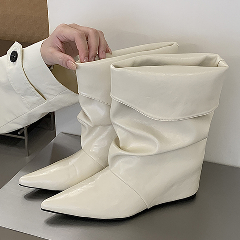 Eilyken 새로운 디자인의 뒤집힌 엣지 포인티드 토 - Women'S Shoes Chelsea 리뷰 및 가격