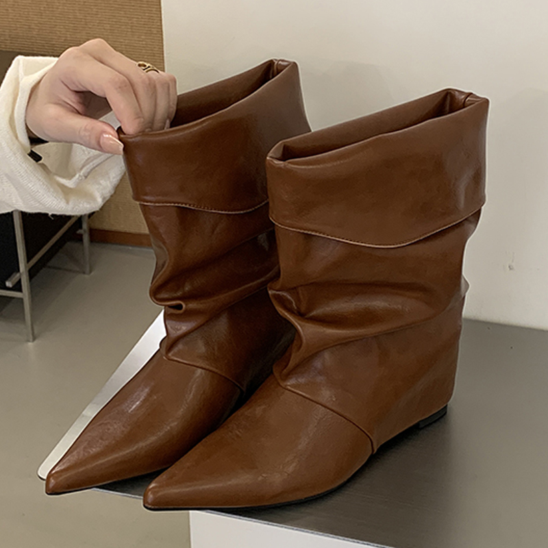 Eilyken 새로운 디자인의 뒤집힌 엣지 포인티드 토 - Women'S Shoes Chelsea 리뷰 및 가격