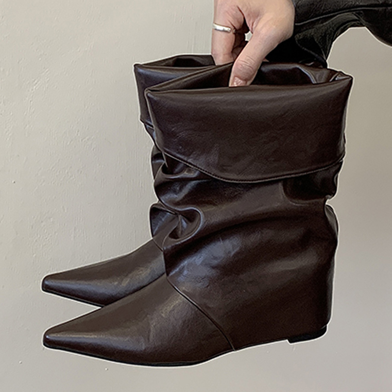 Eilyken 새로운 디자인의 뒤집힌 엣지 포인티드 토 - Women'S Shoes Chelsea 리뷰 및 가격