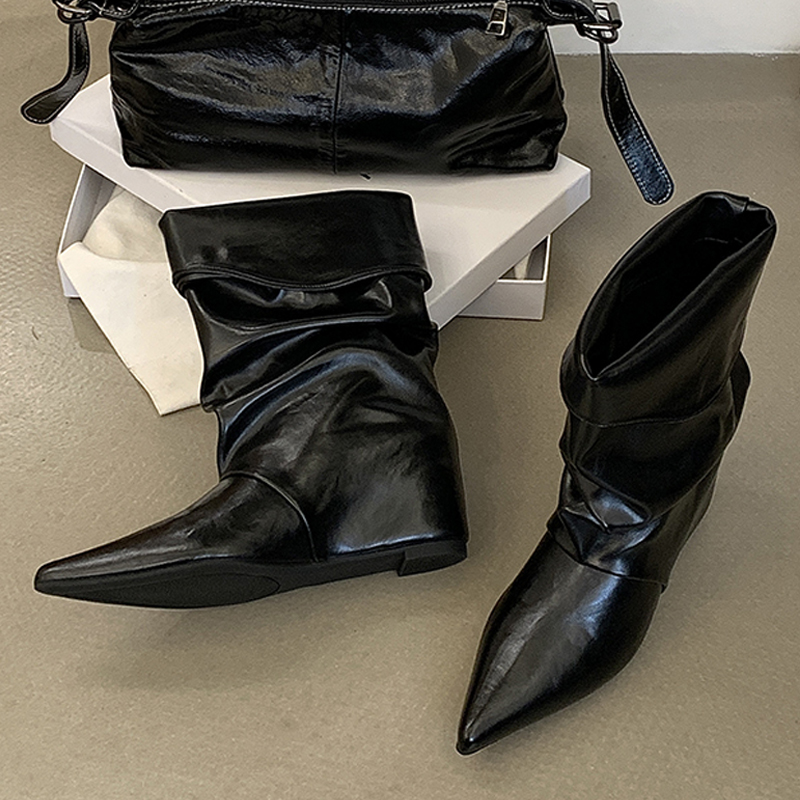 Eilyken 새로운 디자인의 뒤집힌 엣지 포인티드 토 - Women'S Shoes Chelsea 리뷰 및 가격
