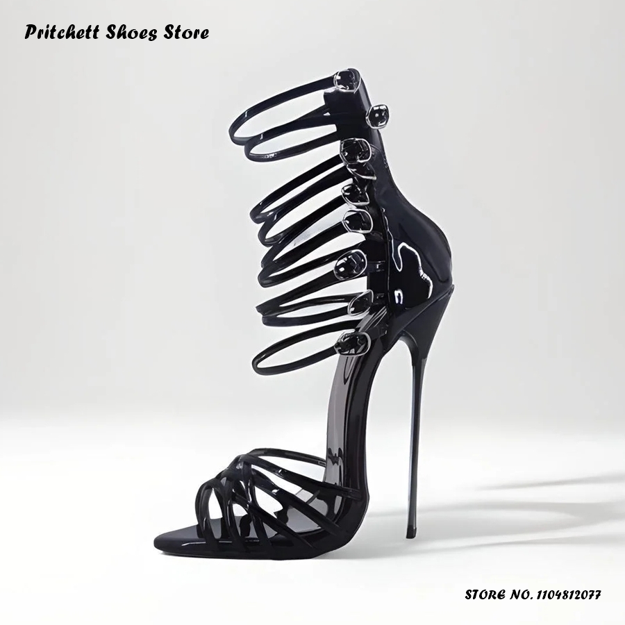 섹시한 여성용 버클 장식 샌들 여름 스트리트 스타일 파 - Women'S Shoes Paris 리뷰 및 가격