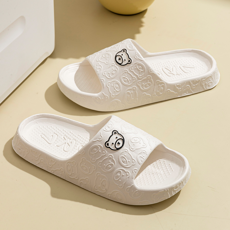귀여운 곰 여성 슬리퍼 여름 실내 부드러운 만화 샌들  - Women'S Shoes To Men'S Size 리뷰 및 가격