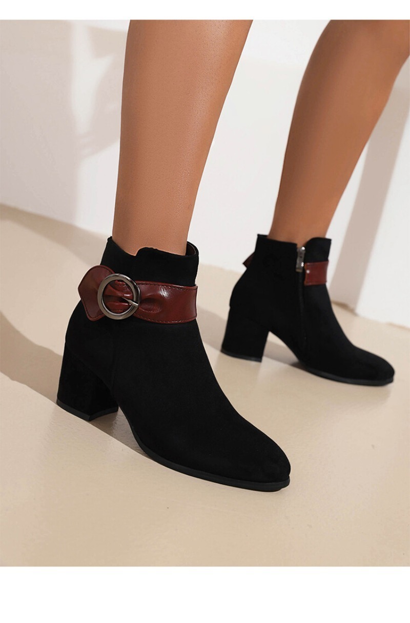 봄 가을 겨울 인조 스웨이드 플록 앵클 부츠 여성 패션 - Women'S Shoes Paris 리뷰 및 가격