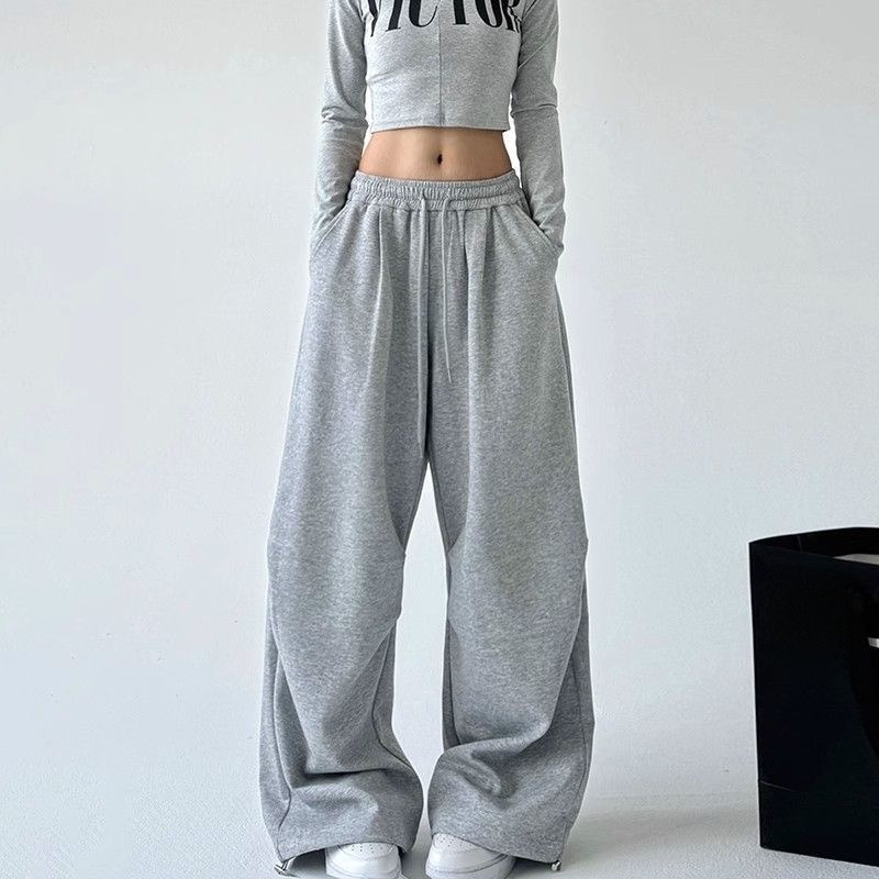 여성용 드로스트링 와이드 레그 스웨트팬츠 신축성 있는  - Women Shoes Joggers 리뷰 및 가격