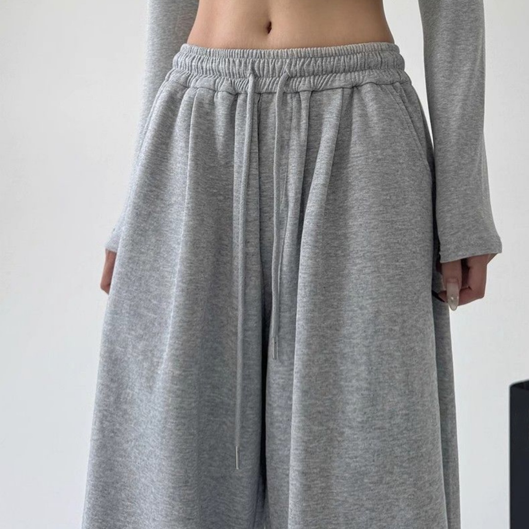여성용 드로스트링 와이드 레그 스웨트팬츠 신축성 있는  - Women Shoes Joggers 리뷰 및 가격