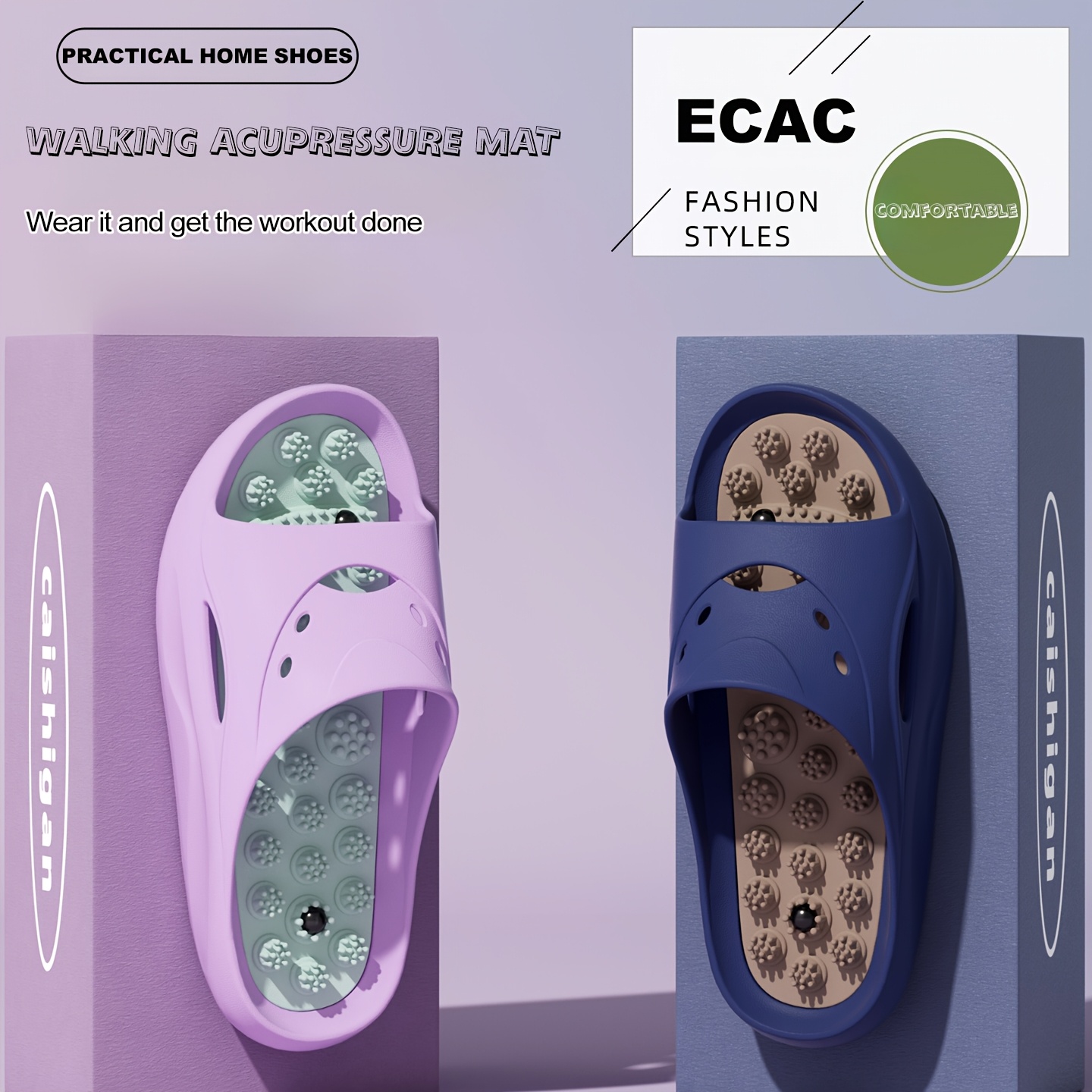 여성 남성 EVA 마사지 슬리퍼 두꺼운 밑창 욕실 슬라 - Women'S Shoes To Men'S Size 리뷰 및 가격