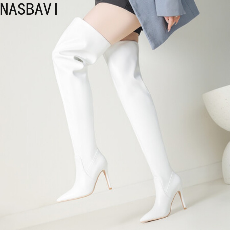 NASBAVI 블랙 포인티드 토 럭셔리 디자이너 여성  - Zip Up Boots Short 리뷰 및 가격