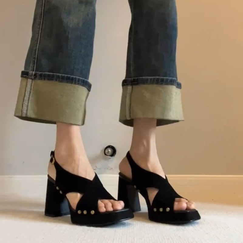 2026년 신상 니치 청키 하이힐 오픈토 샌들 여성용  - Platform Sneakers Chunky 리뷰 및 가격