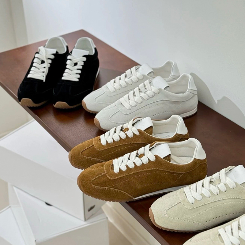 유니섹스 여성 캐주얼 신발 천연 가죽 스웨이드 스니커즈 - Women Shoes Store 리뷰 및 가격