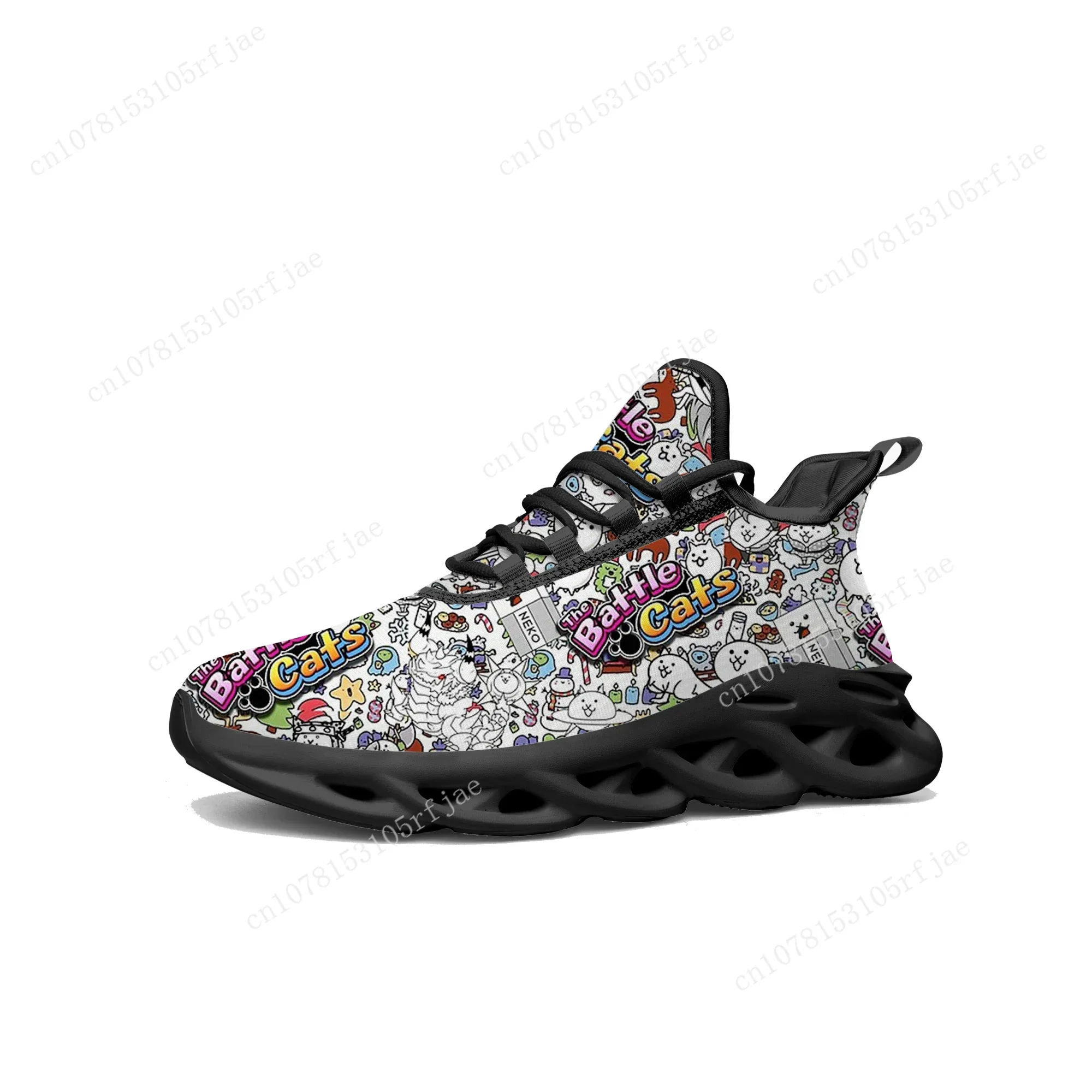 배틀 캣츠 플랫 스니커즈 핫 카툰 게임 남성 여성 스포 - Women Shoes Sneakers 리뷰 및 가격