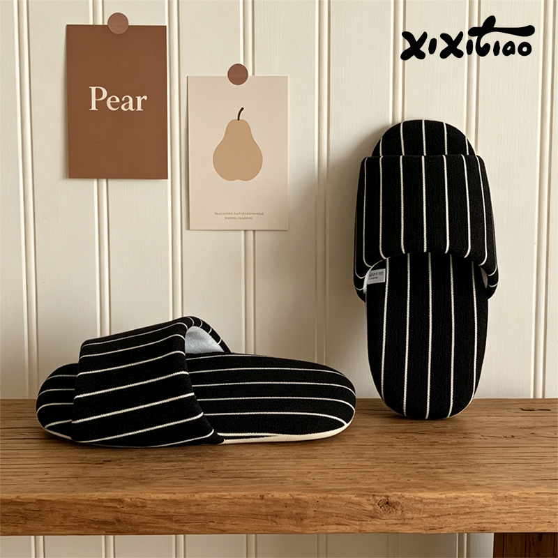 XIXITIAO 스트라이프 실내 슬리퍼 여성 남성 사계 - Women'S Shoes To Men'S Size 리뷰 및 가격