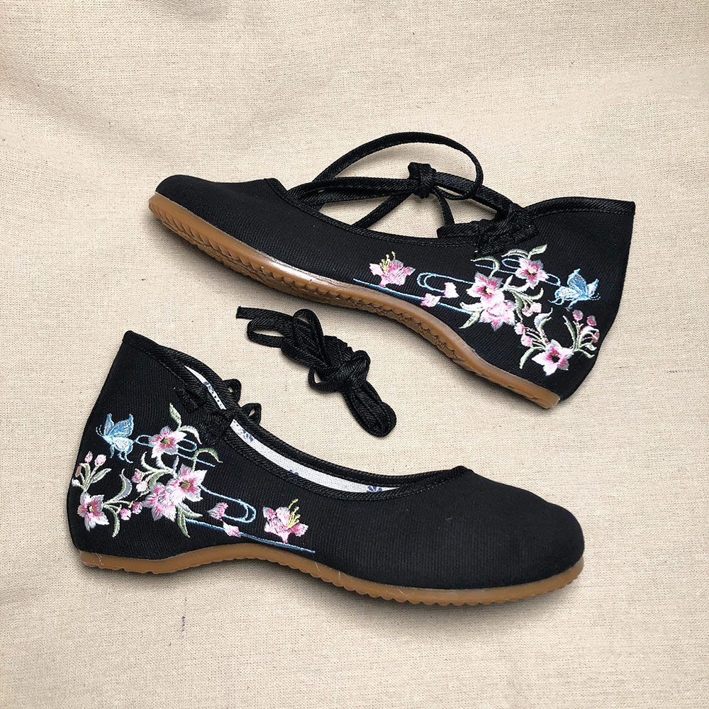 Veowalk 발목 스트랩 여성 캔버스 수 놓은 발레  - Women'S Shoes Vegan 리뷰 및 가격