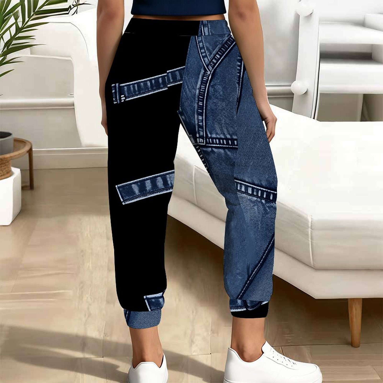 여성 블록 조거 팬츠 드로스트링 포켓 캐주얼 스웨트팬츠 - Women Shoes Joggers 리뷰 및 가격