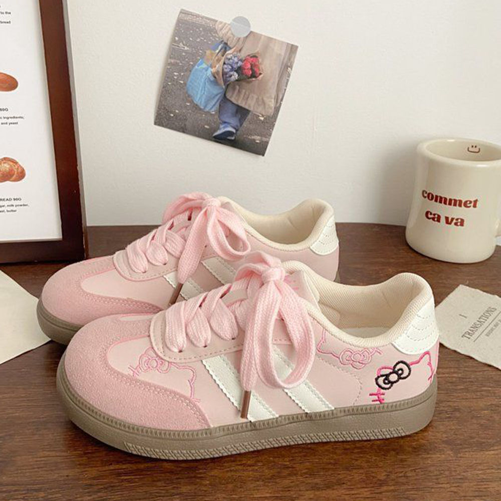 헬로 키티 여성 캐주얼 야외 레이스업 스니커즈 봄과 가 - Women Shoes Sneakers 리뷰 및 가격