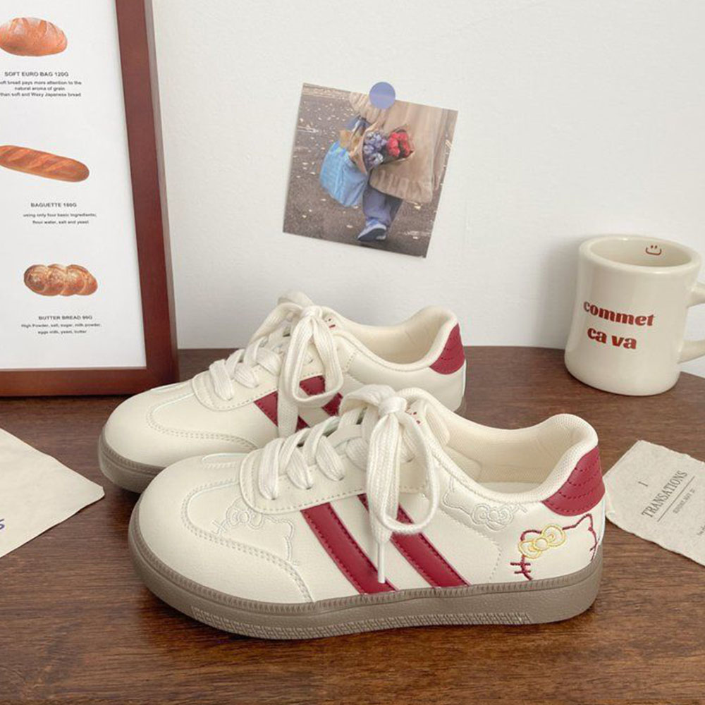헬로 키티 여성 캐주얼 야외 레이스업 스니커즈 봄과 가 - Women Shoes Sneakers 리뷰 및 가격