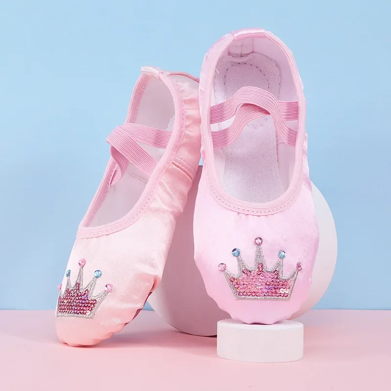 어린이 댄스 신발 부드러운 단독 연습 고양이 발톱 새틴 - Women'S Xc Shoes 리뷰 및 가격