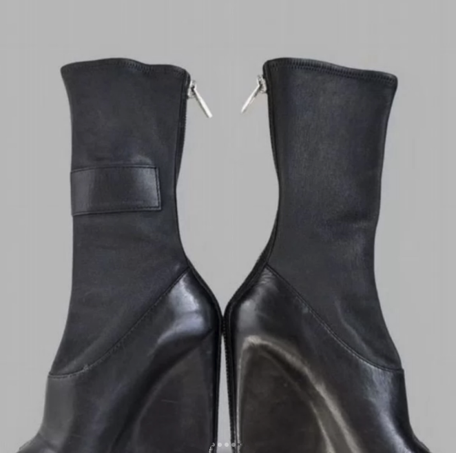 블랙 가죽 웨지 힐 피프토 웨지 샌들 여성용 플러스 사 - Women'S Shoes Paris 리뷰 및 가격